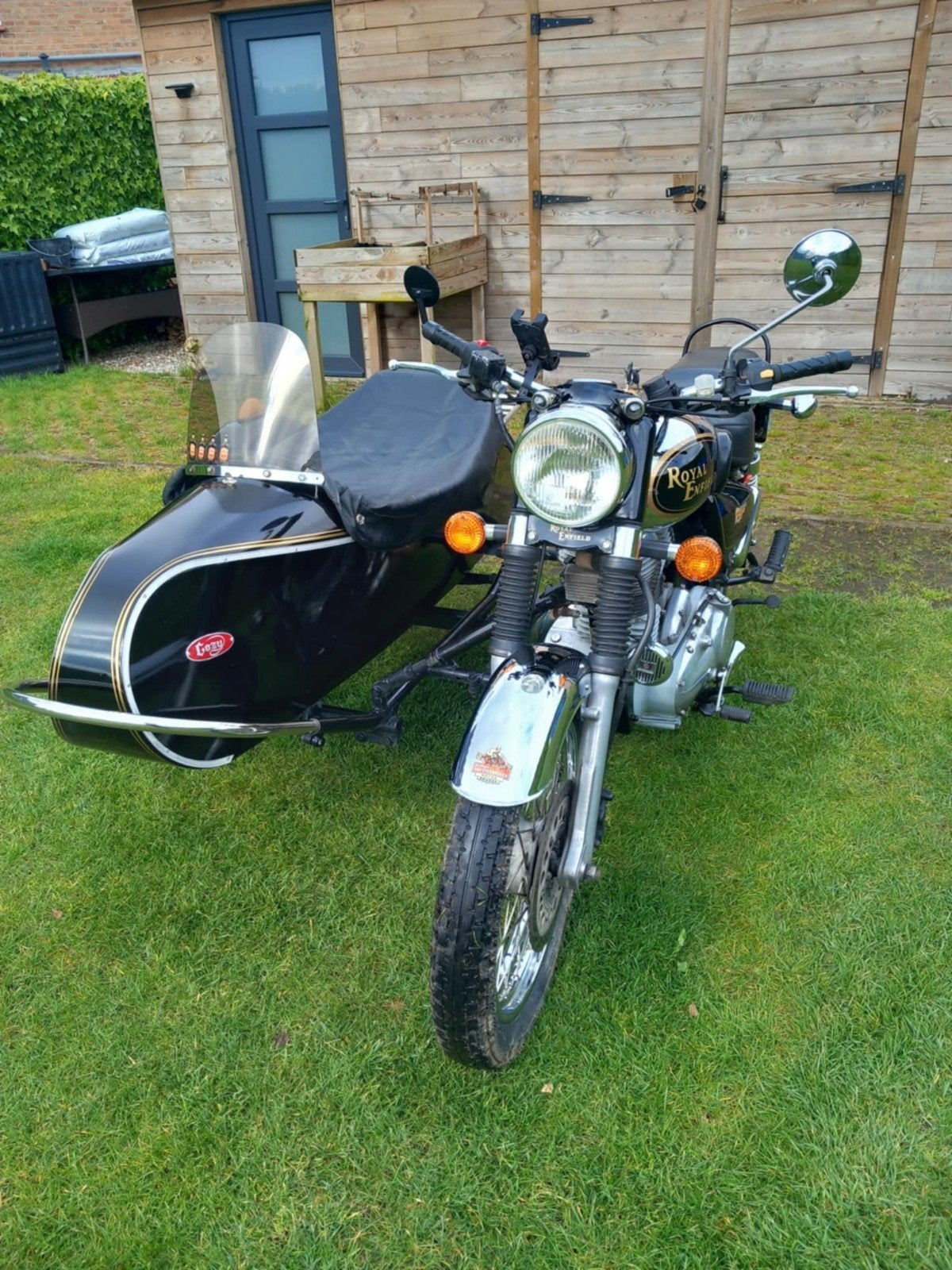 Royal Enfield Bullit 500 met Cosy zijspan, Gebruikt, Handgeschakeld, 1 cilinder, 500 cc