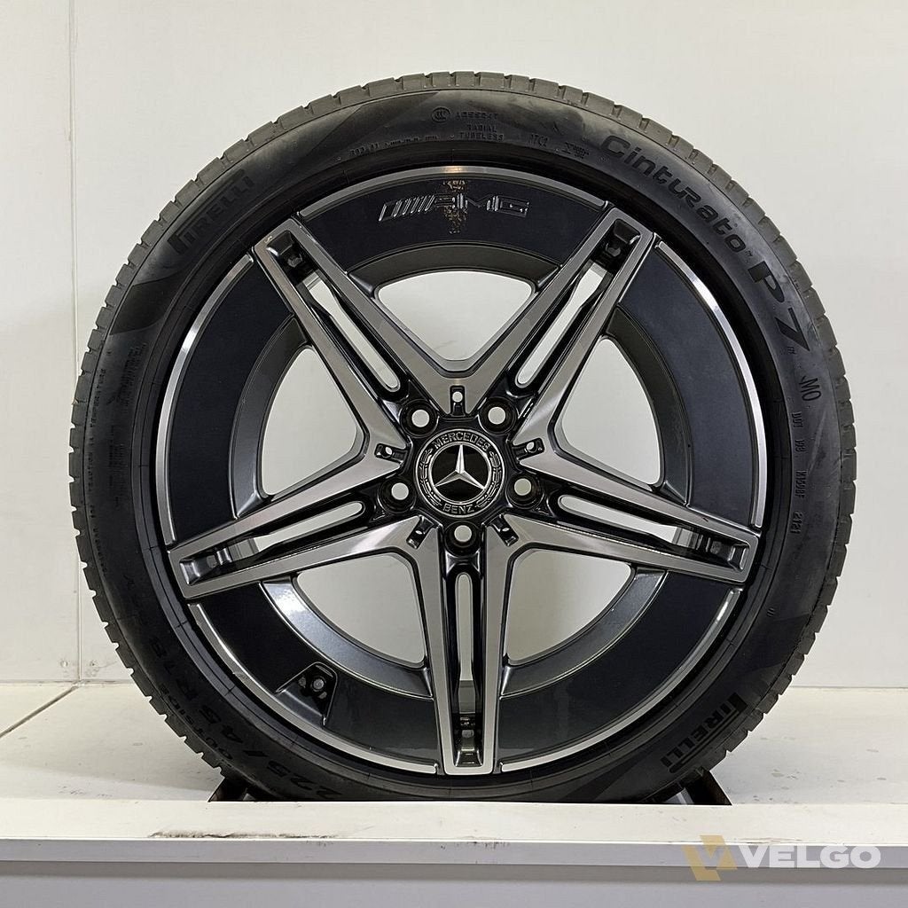 MERCEDES C KLASSE W205 W206 SET VELGEN + ZOMERBANDEN 18 INCH, 18 inch, Gebruikt, -, -