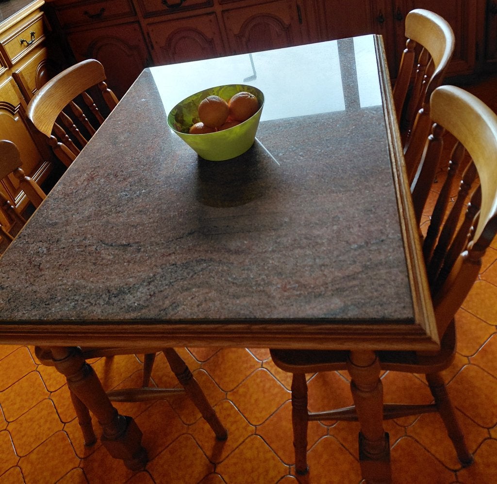 Keukentafel met  4stoelen, Huis en Inrichting, Tafels | Eettafels, Ophalen, 100 tot 150 cm, 50 tot 100 cm, Zo goed als nieuw
