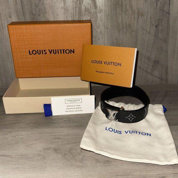 Bracelet Louis Vuitton, Enlèvement ou Envoi, Neuf, Noir, Argent