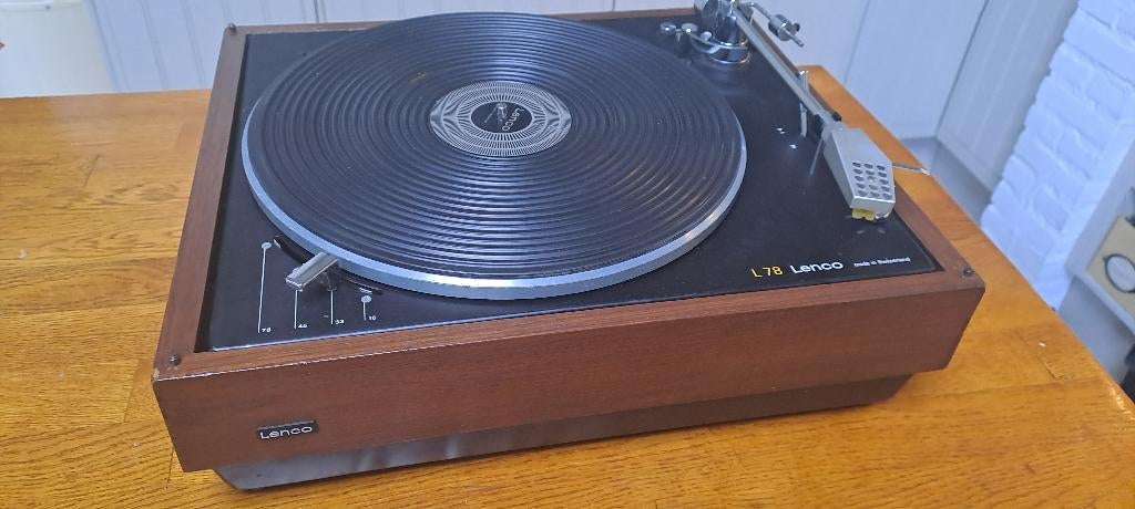 Lenco L-78 platenspeler, gerestaureerd, nieuwe stofkap, TV, Hi-fi & Vidéo, Tourne-disques, Comme neuf, Tourne-disque, Autres marques