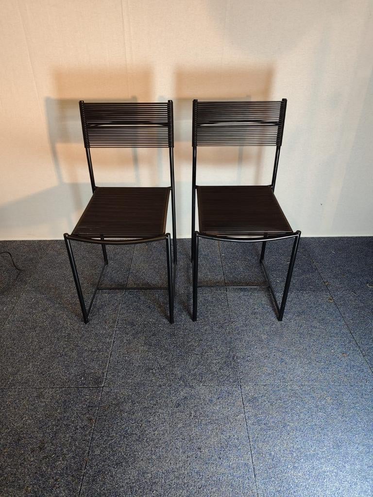 2 originele Alias Spaghetti Chairs - Giandomenico Belotti, Enlèvement, Noir, Deux