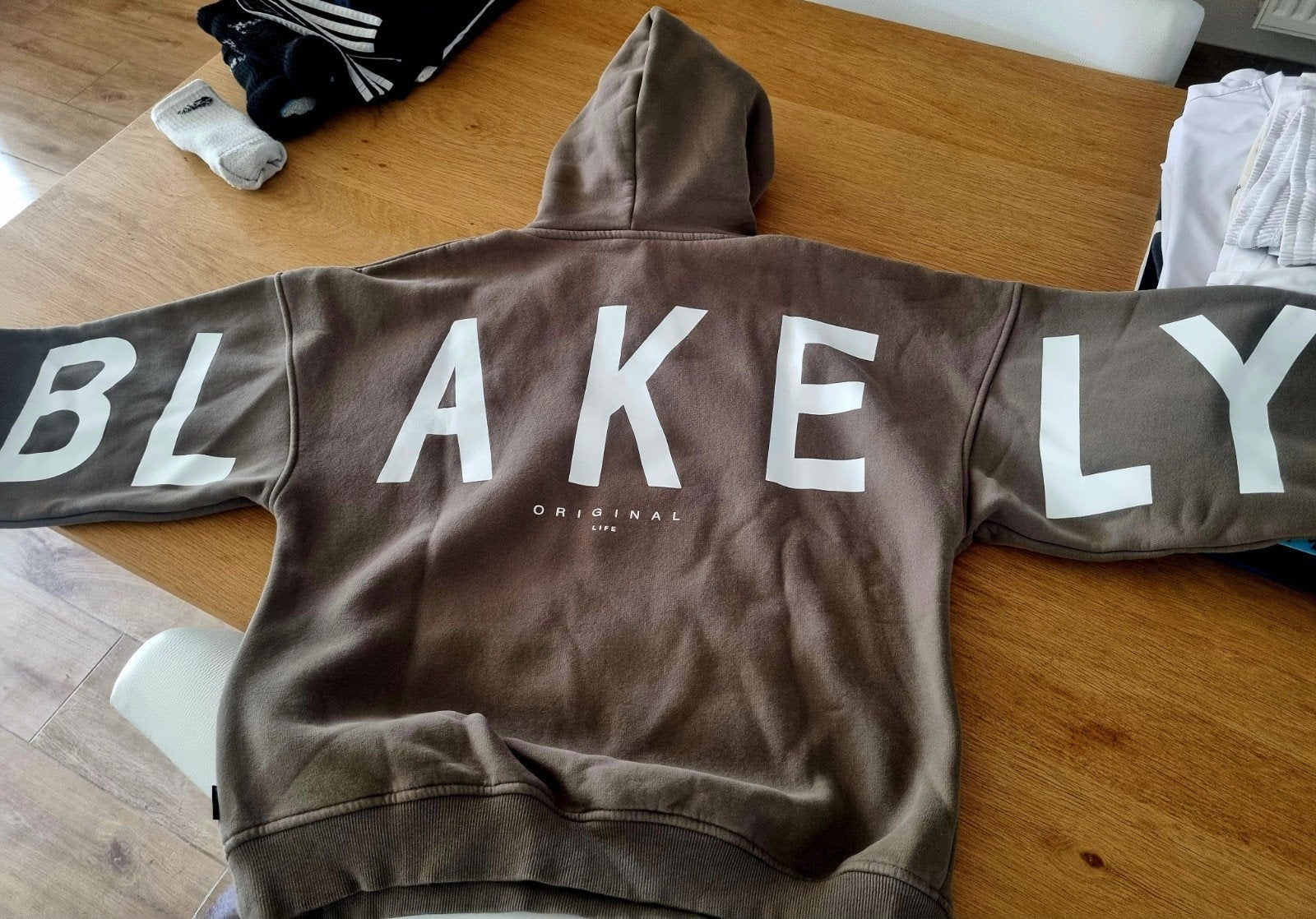 trui blakely groen/grijs prijs 25€, Ophalen