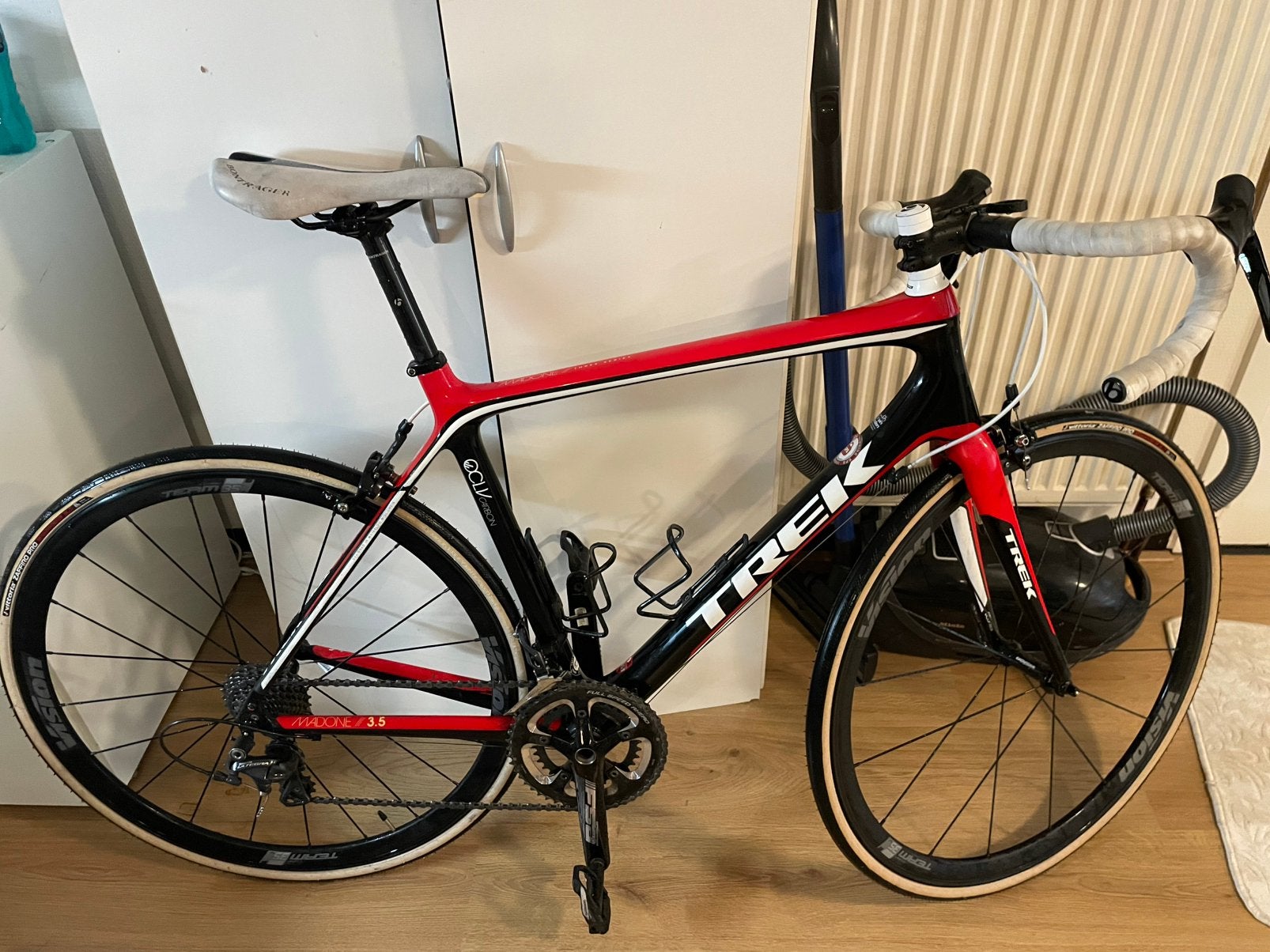 Trek mdaoen  koersfiets, Fietsen en Brommers, Carbon, 10 tot 15 versnellingen, 53 tot 57 cm, Ophalen