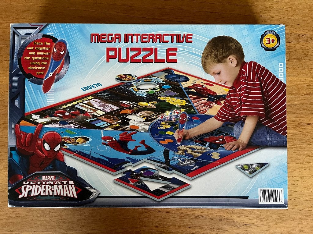 Mega interactive puzzle Marvel Ultimate Spiderman, Kinderen en Baby's, Speelgoed | Kinderpuzzels, Ophalen of Verzenden, 10 tot 50 stukjes