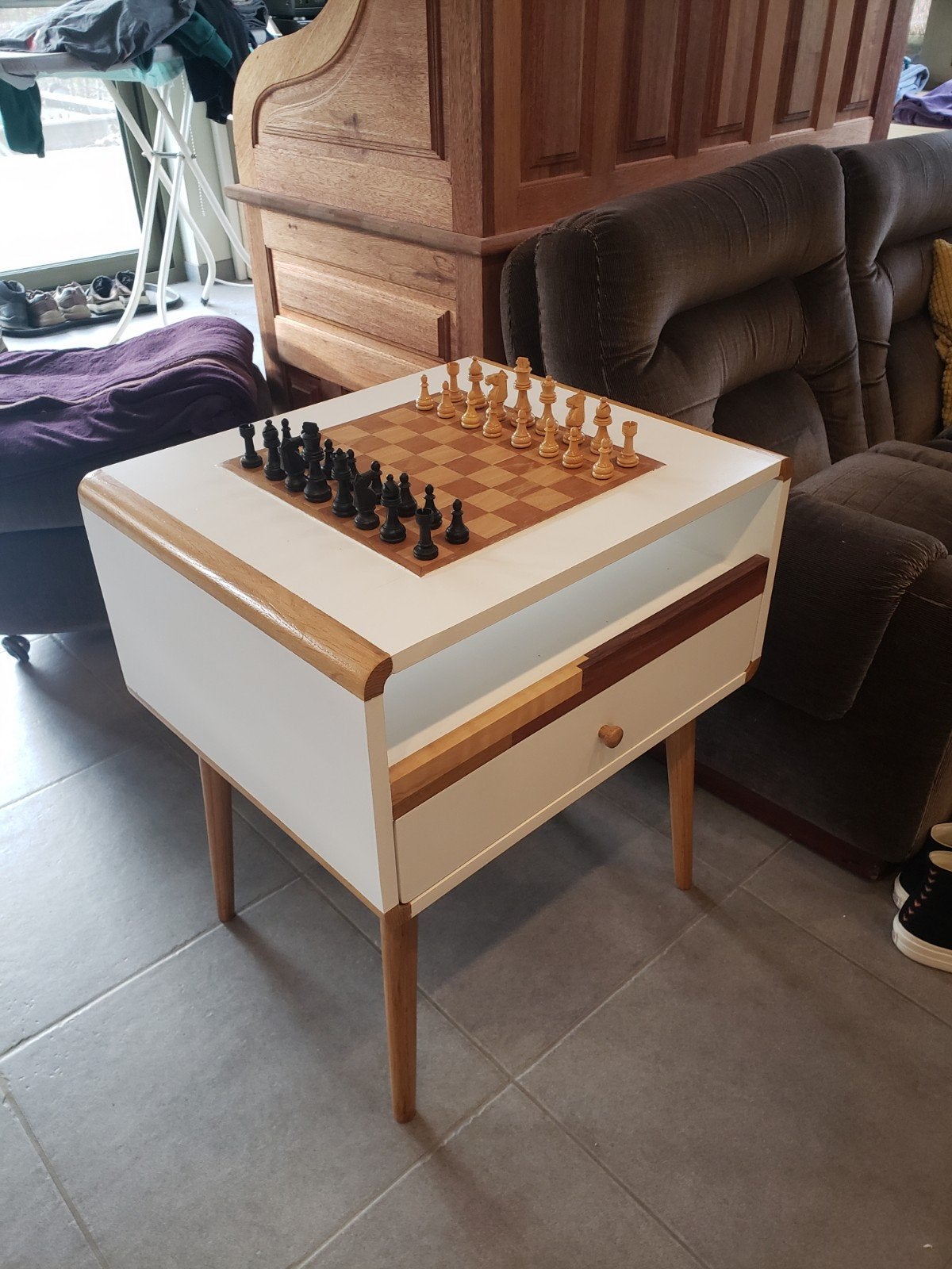 Schaaktafel, Een of twee spelers, Ophalen, Nieuw