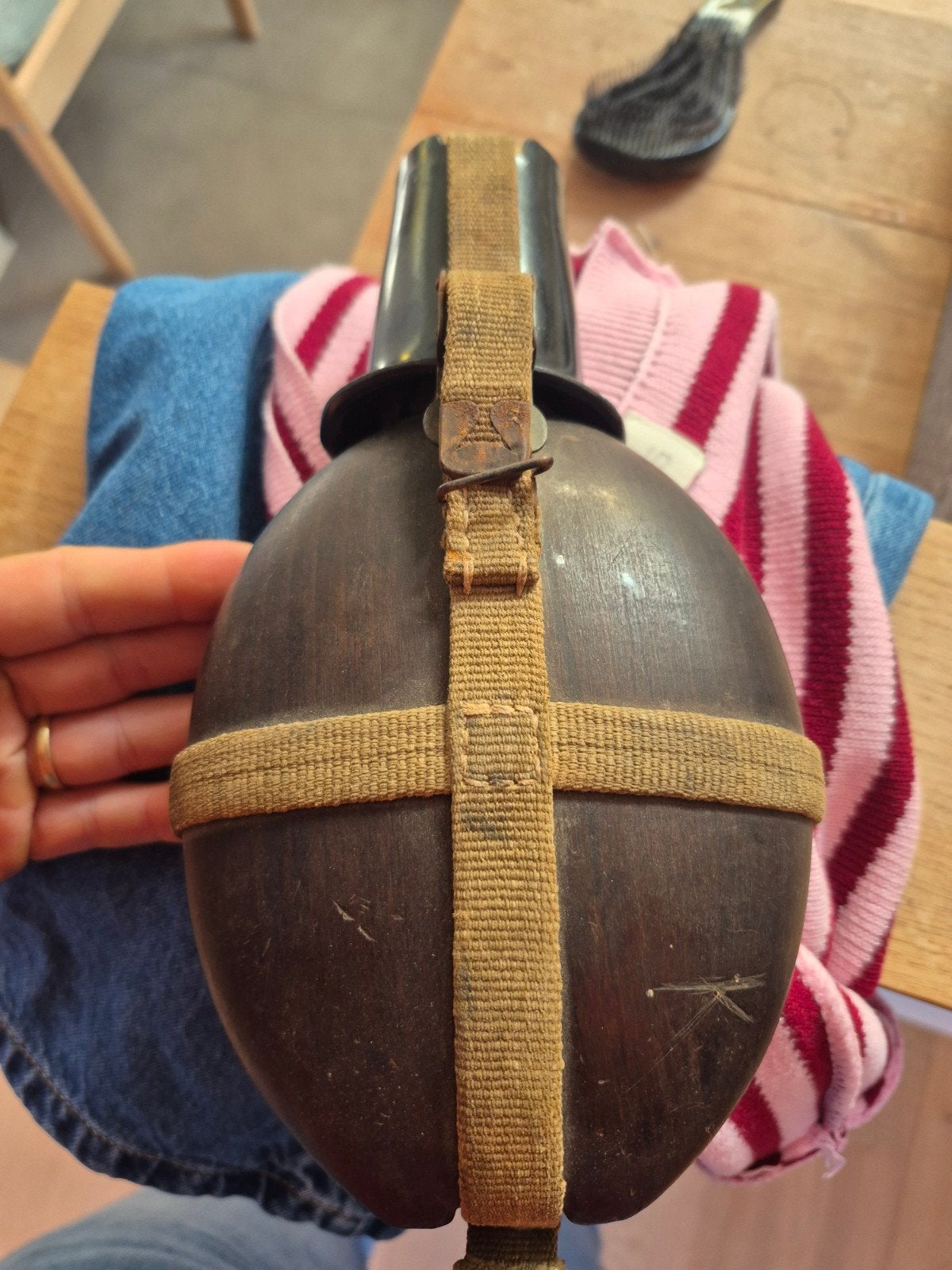 Duitse veldfles origineel 1st model!, Verzamelen, Ophalen of Verzenden