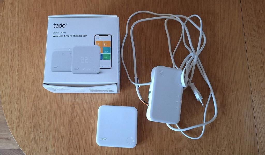 Tado V3+ starterskit draadloos + 3 slimme radiatorknoppen, Ophalen
