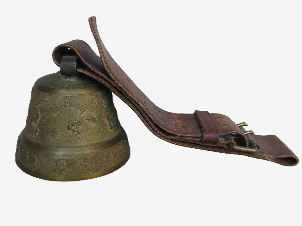 Grote koeienbel bel koebel., Antiek en Kunst, Ophalen, Koper