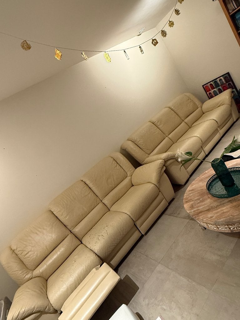 Fauteuil château d’ax, Ophalen, Gebruikt, 100 tot 125 cm, Leer