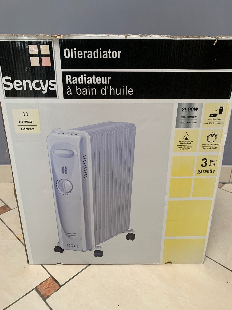 Olieradiator, Doe-het-zelf en Bouw, Ophalen, Zo goed als nieuw, 800 watt of meer, Radiator