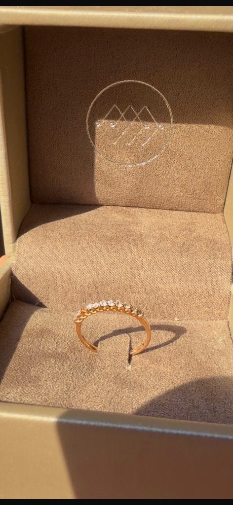 Diamant Ring te koop, Handtassen en Accessoires, Ringen, Verzenden, Nieuw, Kleiner dan 17, Met edelsteen