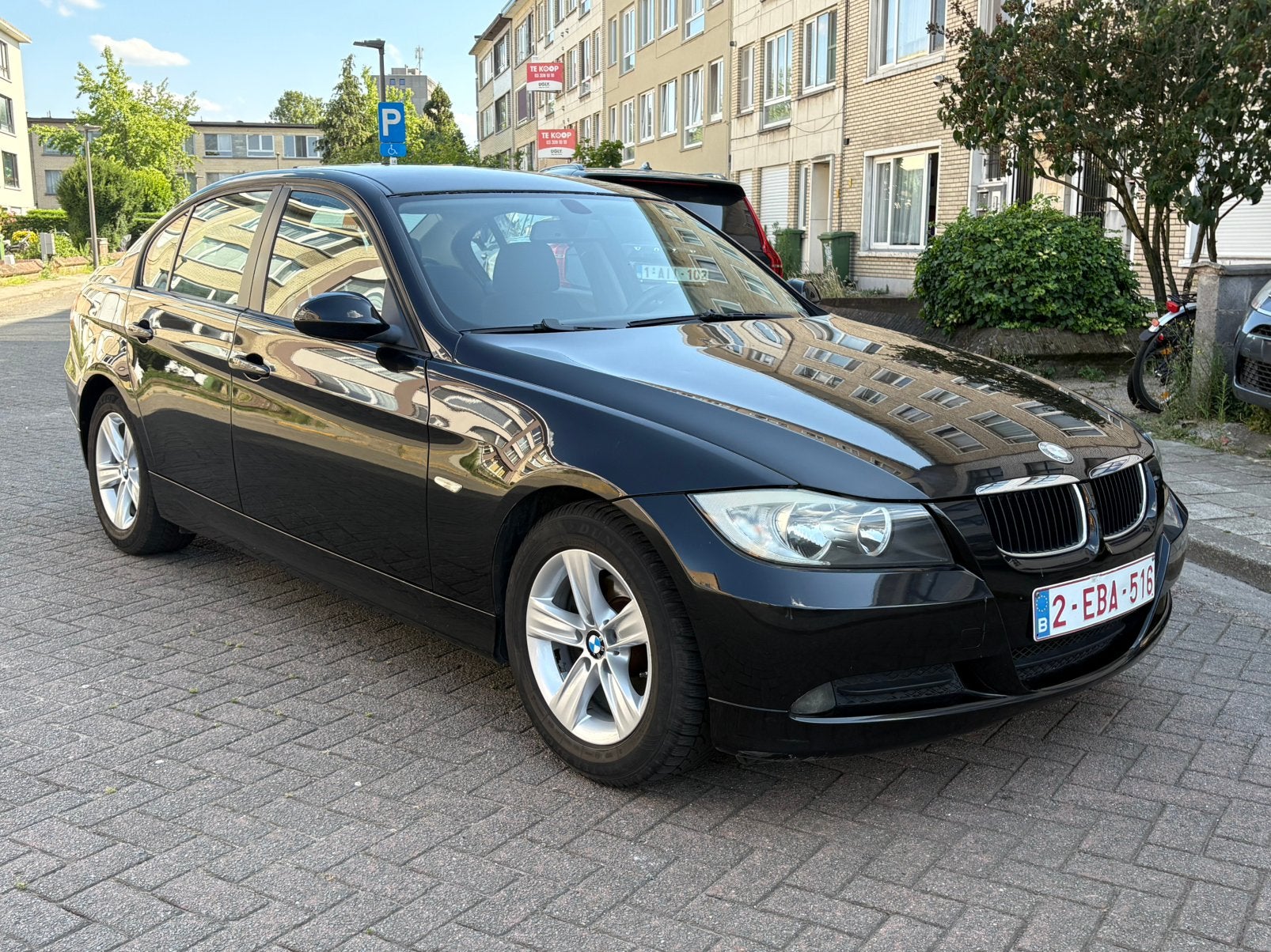 Bmw 318 i Benzine. 153.000 km. Airco, Auto's, BMW, 4 deurs, Zwart, 4 cilinders, Zwart