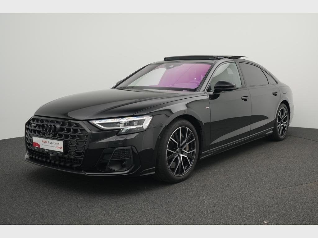 Audi A8 Long PHEV A8 Long PHEV 60 TFSI e Quattro Tiptronic (, Auto's, Audi, Automaat, Lederen bekleding, Zwart, Hybride Elektrisch/Benzine