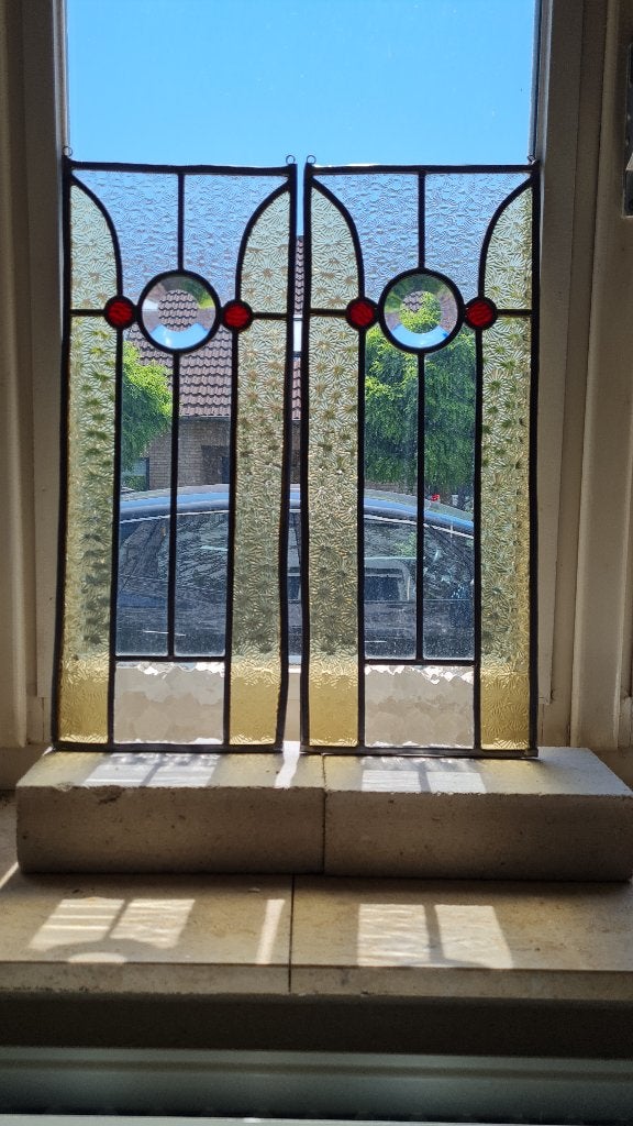 Glas in lood van - klassiek, Ophalen, Klassiek, Overige technieken, Overige ondergronden