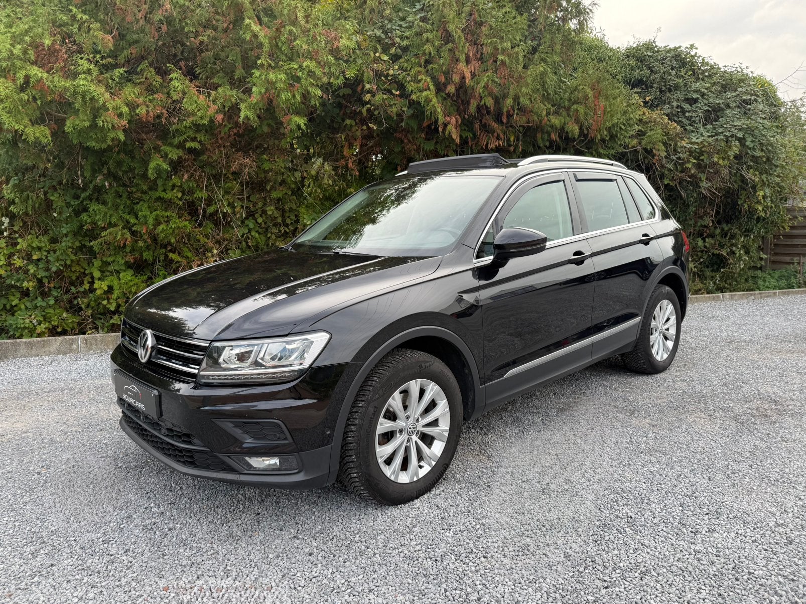 VW Tiguan 2.0 TDi 4Motion Highline DSG* EURO 6, Auto's, 4 cilinders, Zwart, Leder, Bedrijf