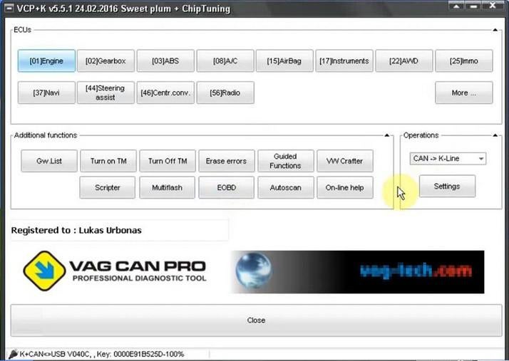 VAGCOM VAG CAN PRO v5.5.1. | OBD2 Diagnose Coderen Flashen, Auto diversen, Autogereedschap, Ophalen of Verzenden, Nieuw