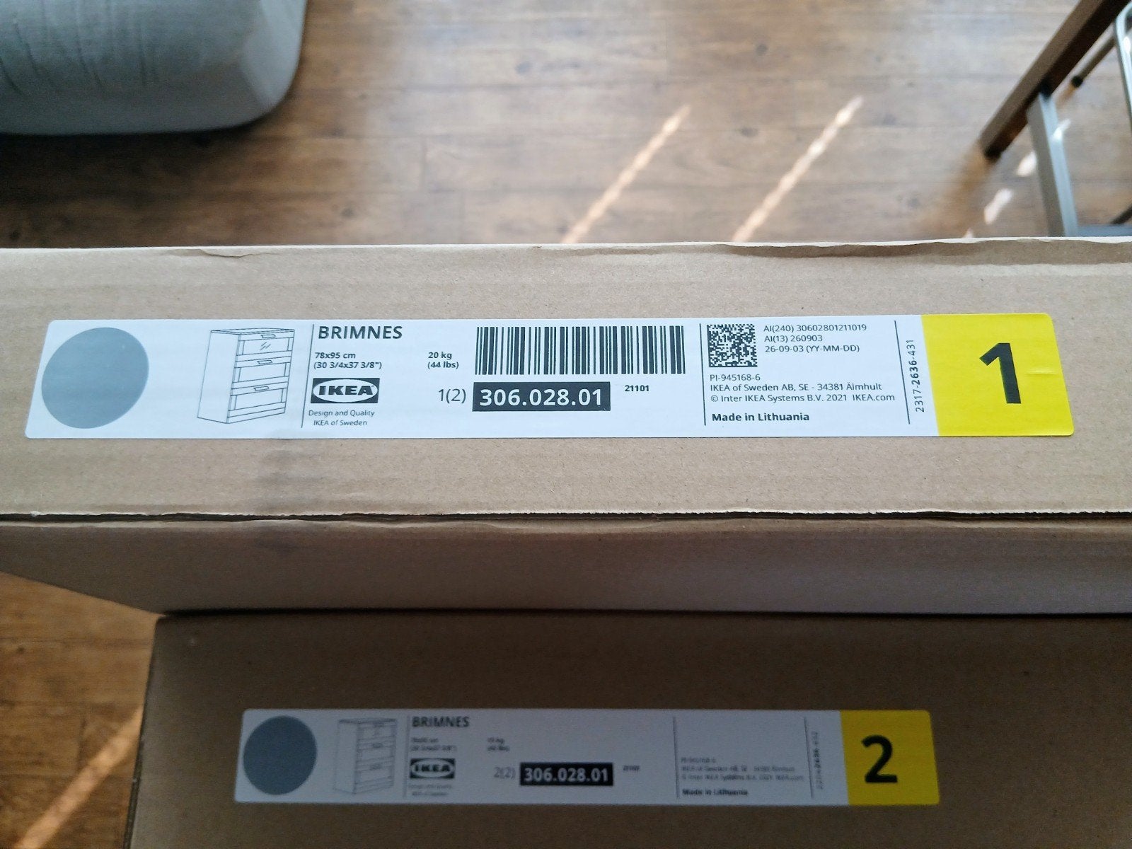 Nieuwe ladekast IKEA ( GRIJS  ), 3 of 4 laden, Ophalen, Nieuw, Overige houtsoorten