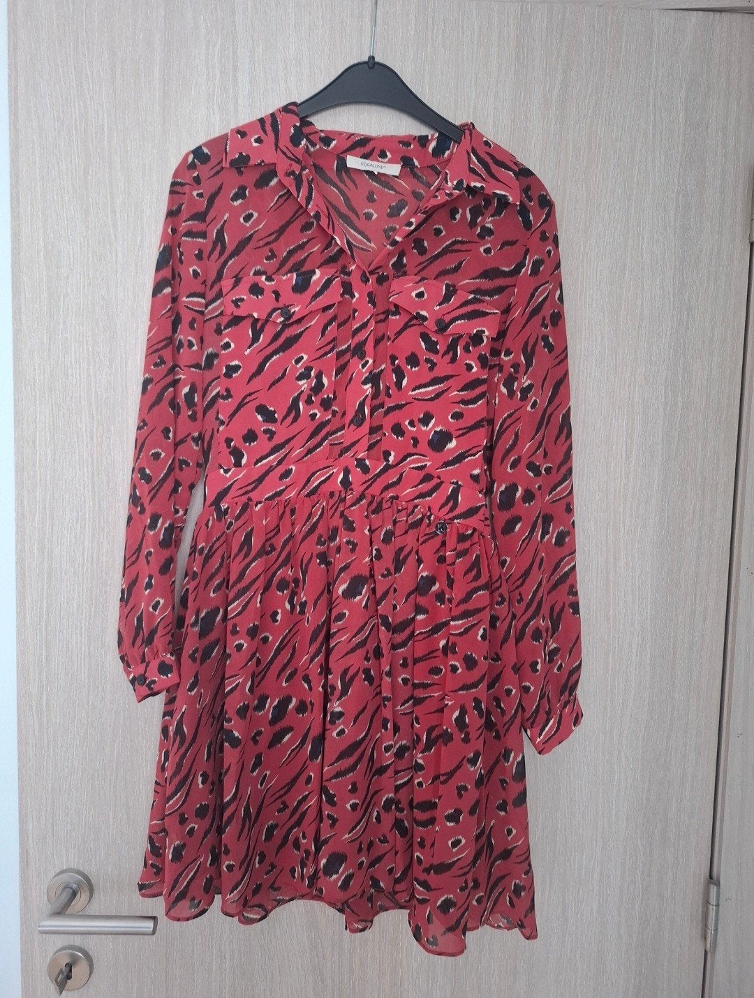 Jurk Koralline maat 36, Koralline, Enlèvement ou Envoi, Comme neuf, Taille 36 (S)