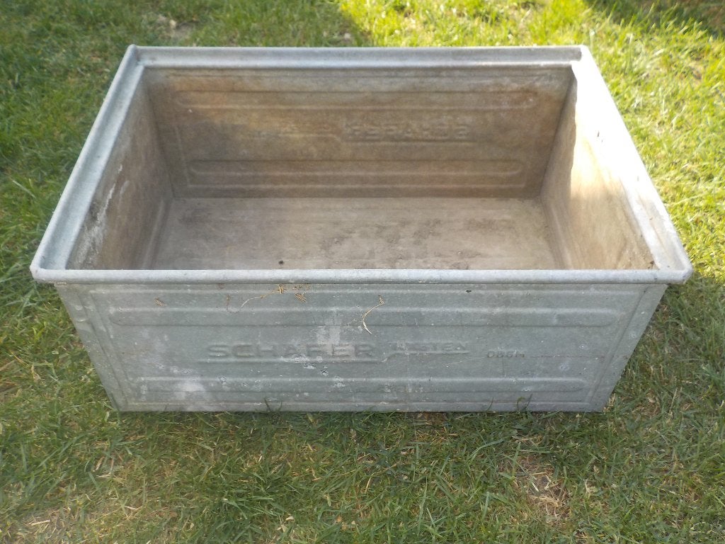 Zinken bloembak, Tuin en Terras, Bloembakken en Plantenbakken, Ophalen