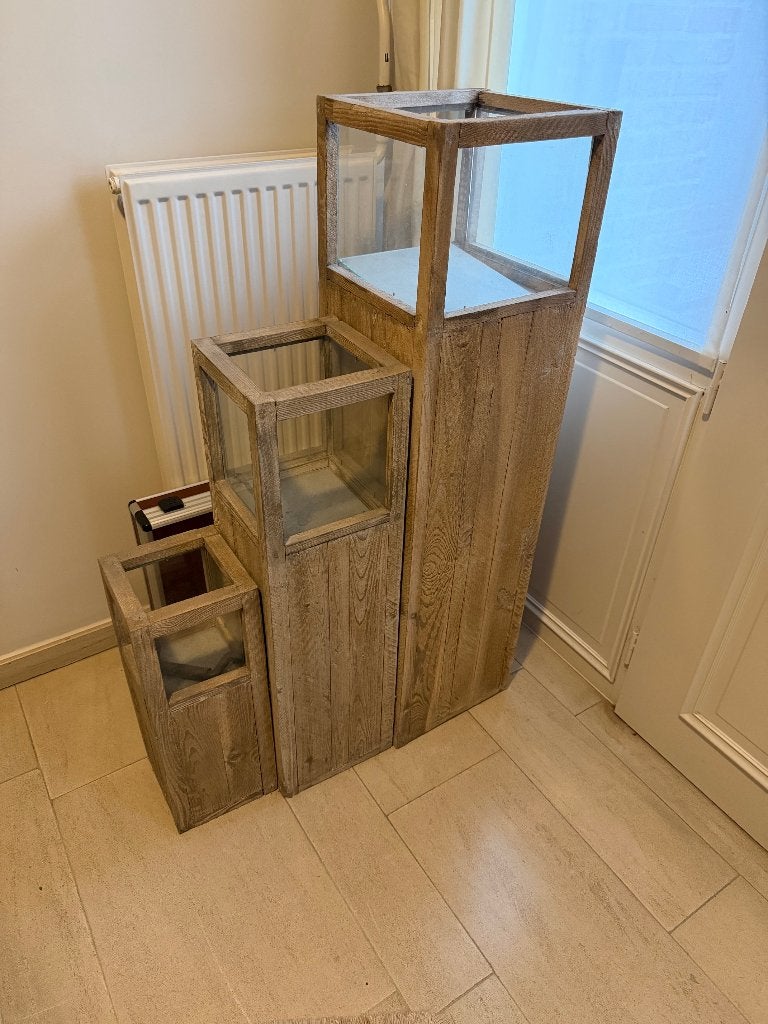 decoratie / etalage, Hout, Ophalen, Gebruikt, Set