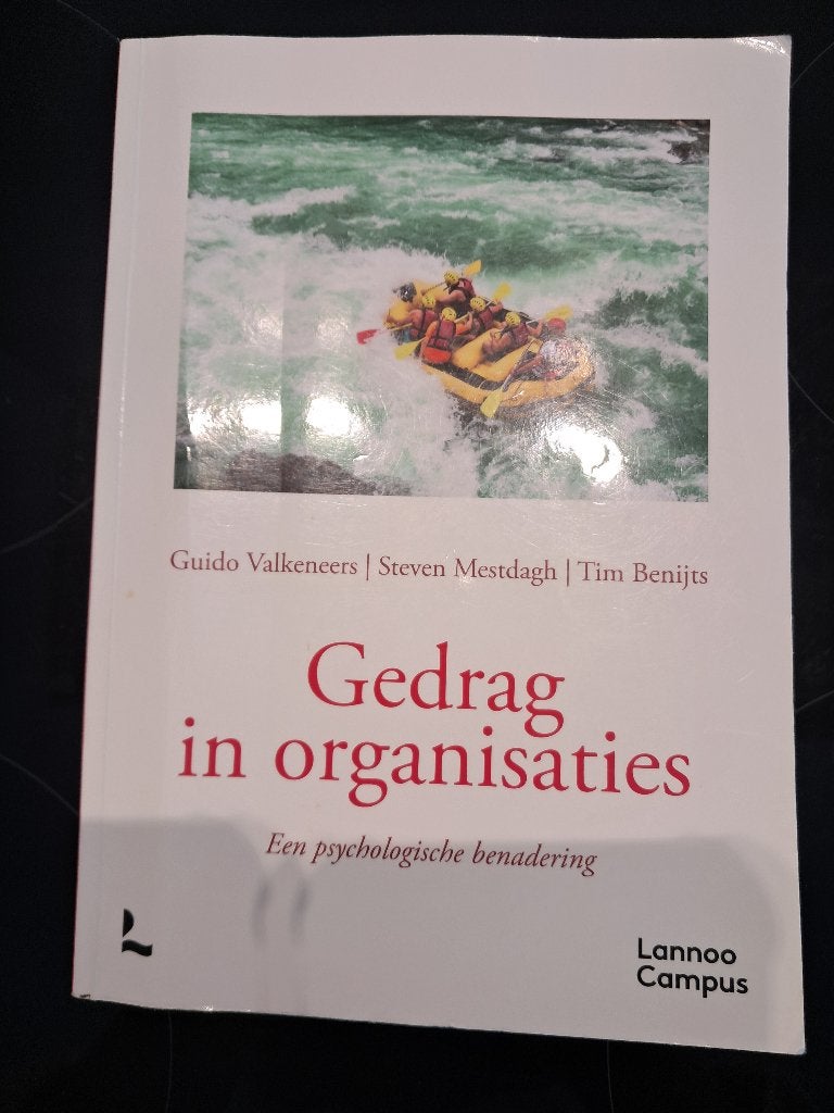 Gedrag in organisaties, Ophalen of Verzenden, Zo goed als nieuw, Hogeschool, Lannoo Campus