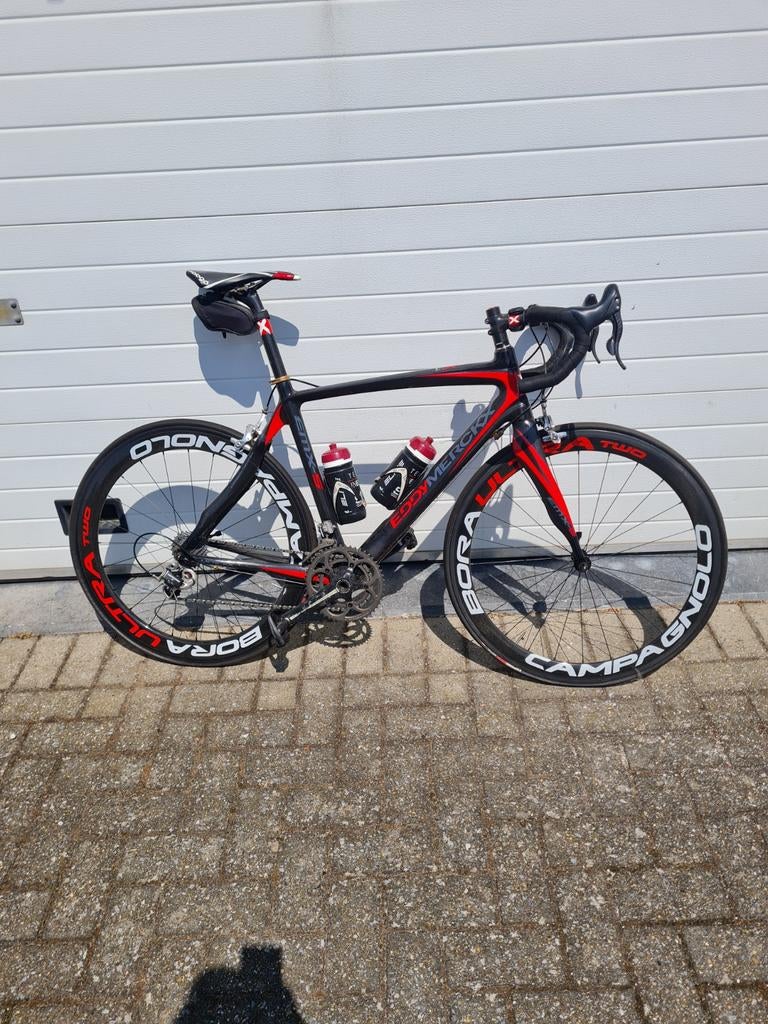 Eddy Merckx maat 56, goed onderhouden. plus extra set wielen, Enlèvement, Hommes, Carbone, 53 à 57 cm