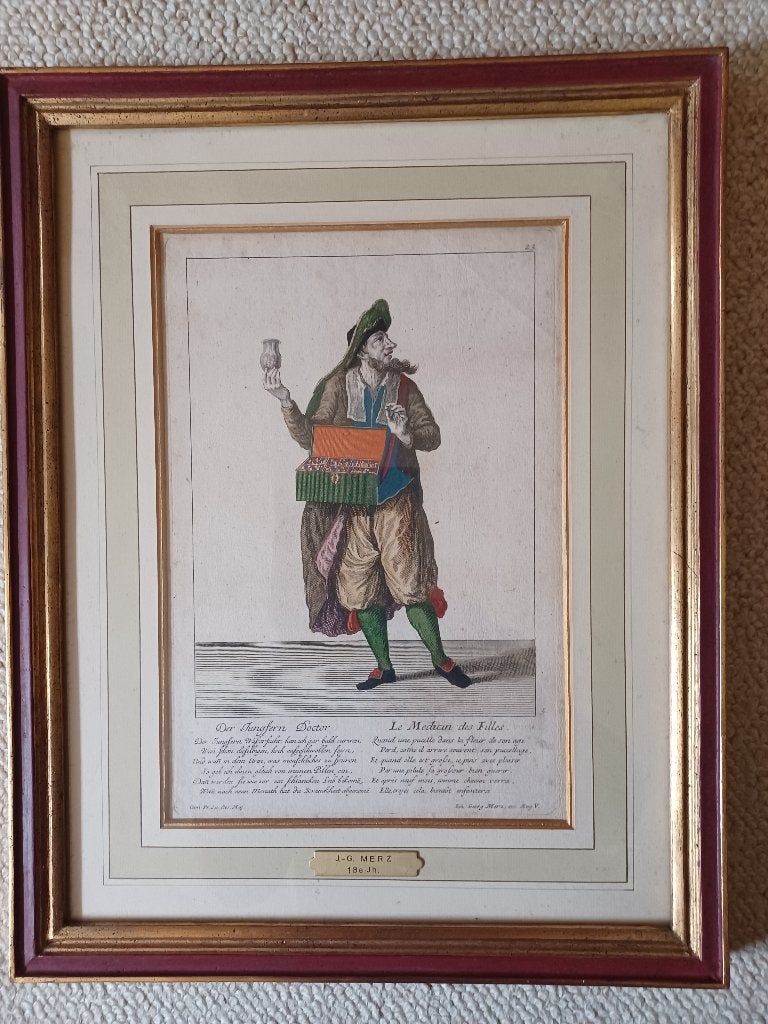 Schilderij, Antiquités & Art, Sous verre, Portrait ou Personnes, Enlèvement ou Envoi, Dessin