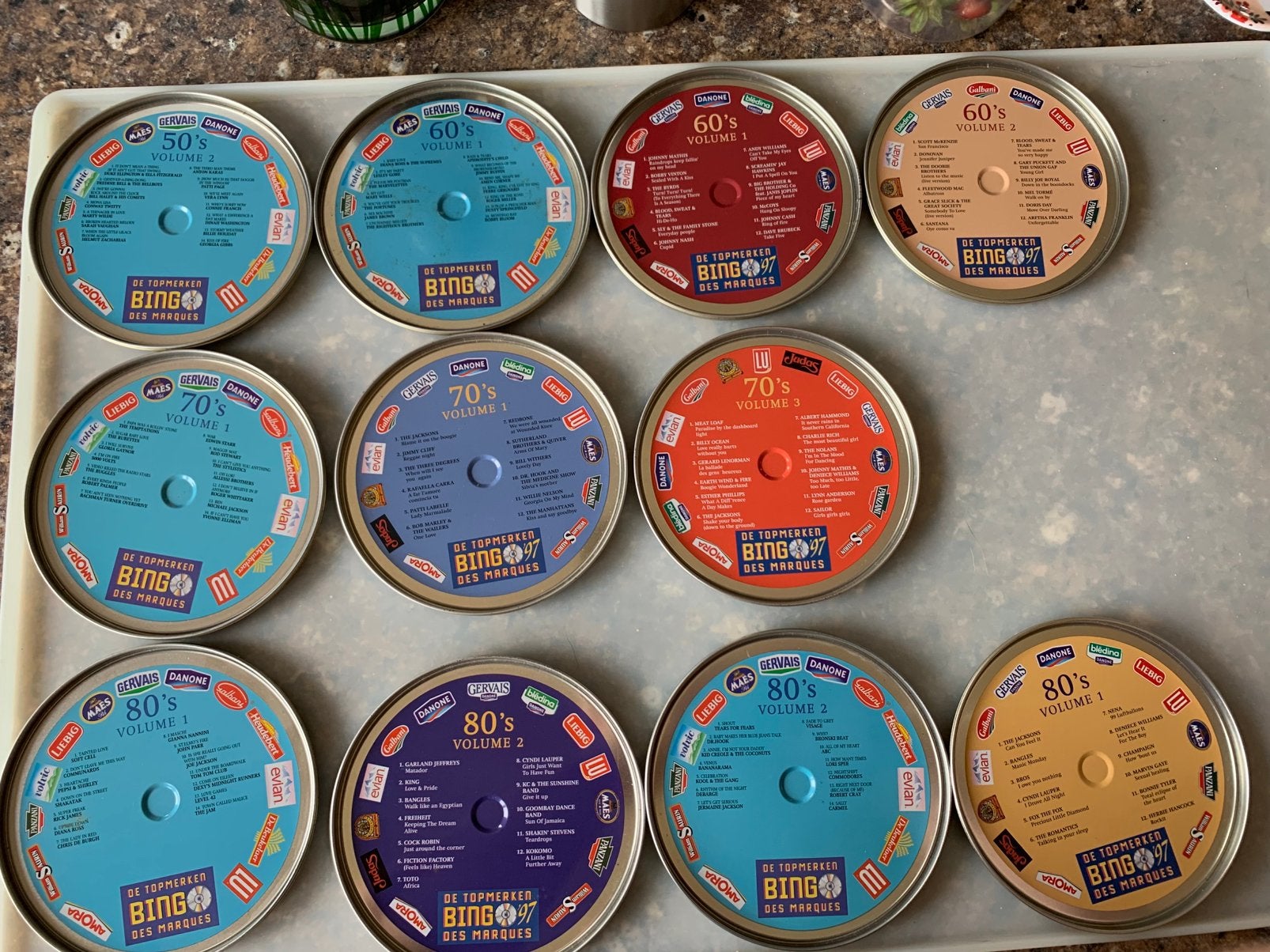 Mooie set van 11 cd's uit de jaren 50, 60, 70 en 80, Ophalen, Zo goed als nieuw, Pop, Verzamelalbum