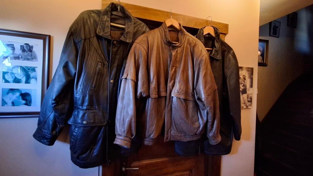 Mooie lederen herenjassen aan 25 euro, Kleding | Heren, Ophalen, Zo goed als nieuw