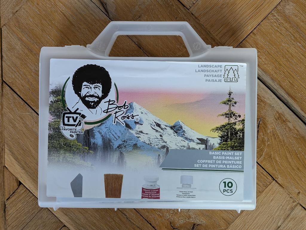Bob Ross | Basic Paint Starter set + 2x canvas & cleaner, Hobby en Vrije tijd, Ophalen of Verzenden, Nieuw, Olieverf