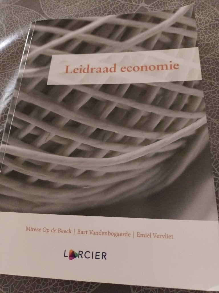 Leidraad economie, Boeken, Ophalen of Verzenden, Zo goed als nieuw, Economie, Mirese Op de Beeck ea