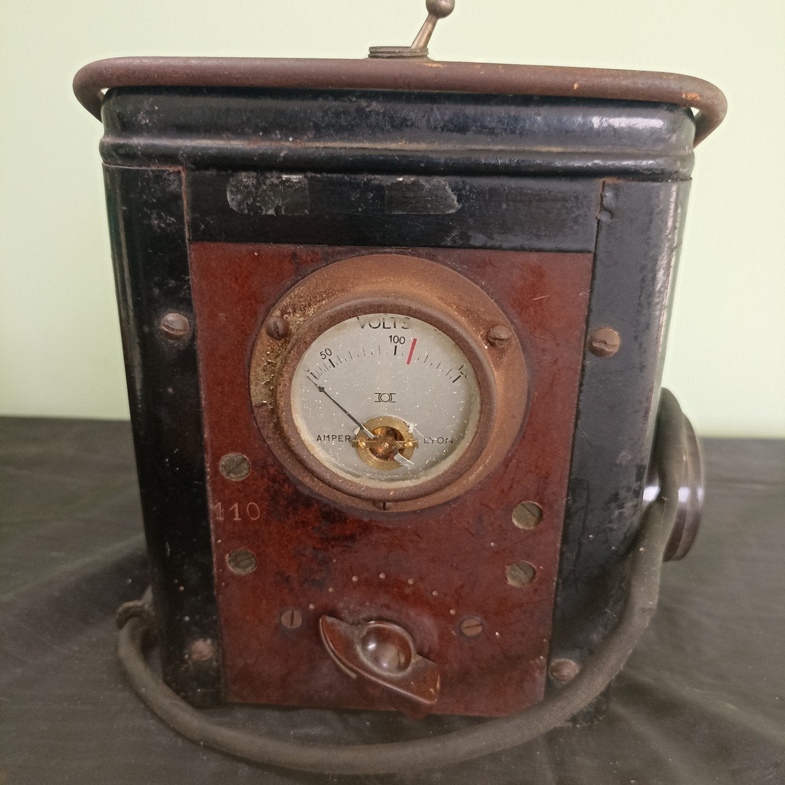 Transformateur/voltmètre industriel vintage S.T.P.I. (années, Enlèvement ou Envoi
