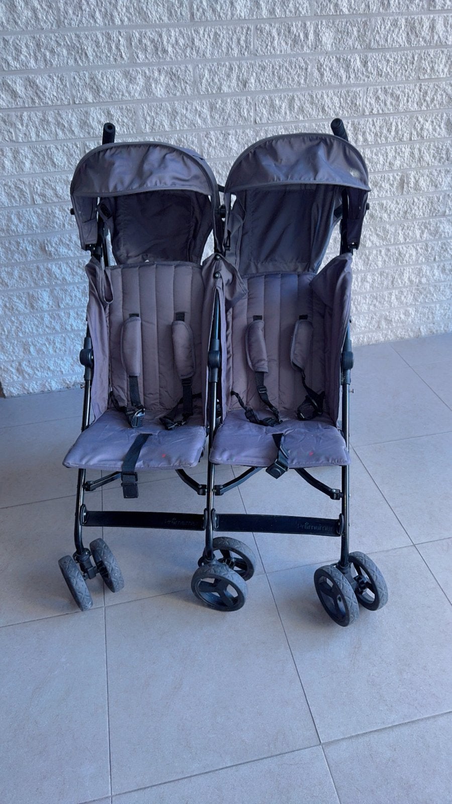 Poussette double prémaman, Kinderen en Baby's, Ophalen, Zo goed als nieuw