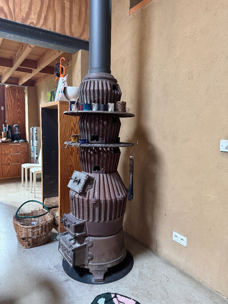 Poêle à bois d'atelier en fonte, Enlèvement, Utilisé