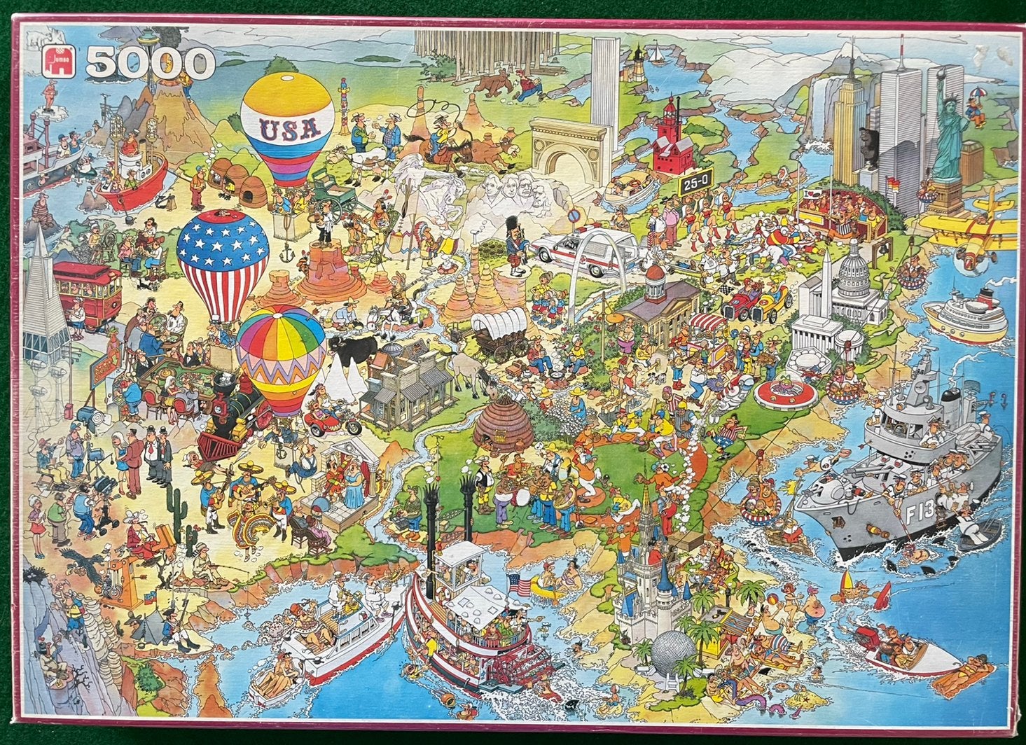 Jan van Haasteren 5000 stukjes - U.S.A, Ophalen of Verzenden, Zo goed als nieuw