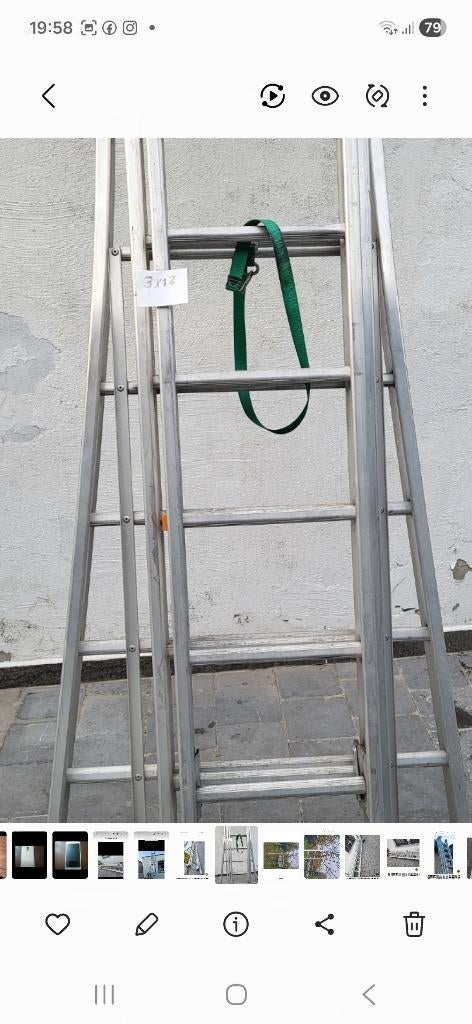 Alu ladder 3x12 altrex, Auto-onderdelen, Ophalen