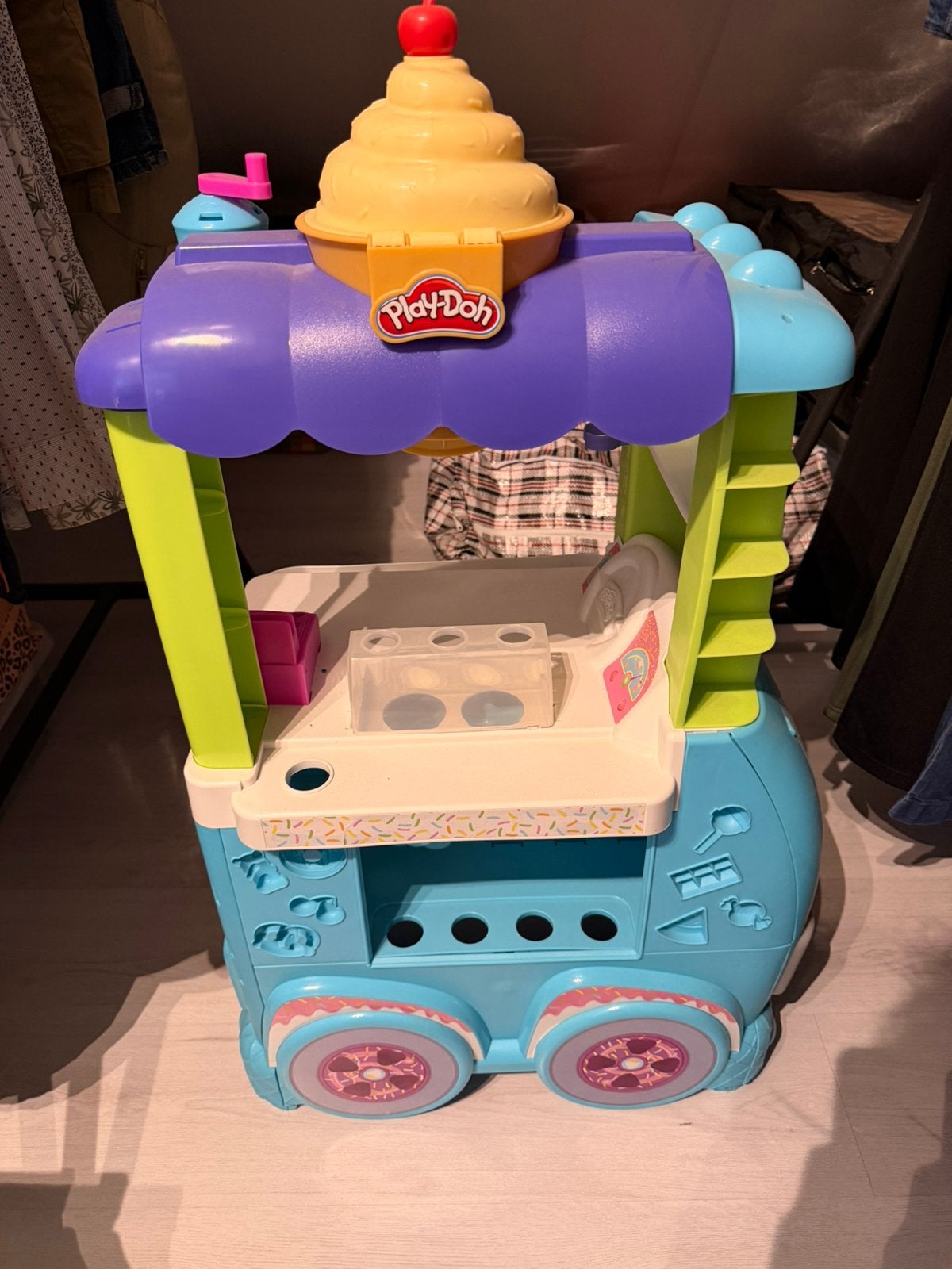 Play-Doh trein, Ophalen, Gebruikt