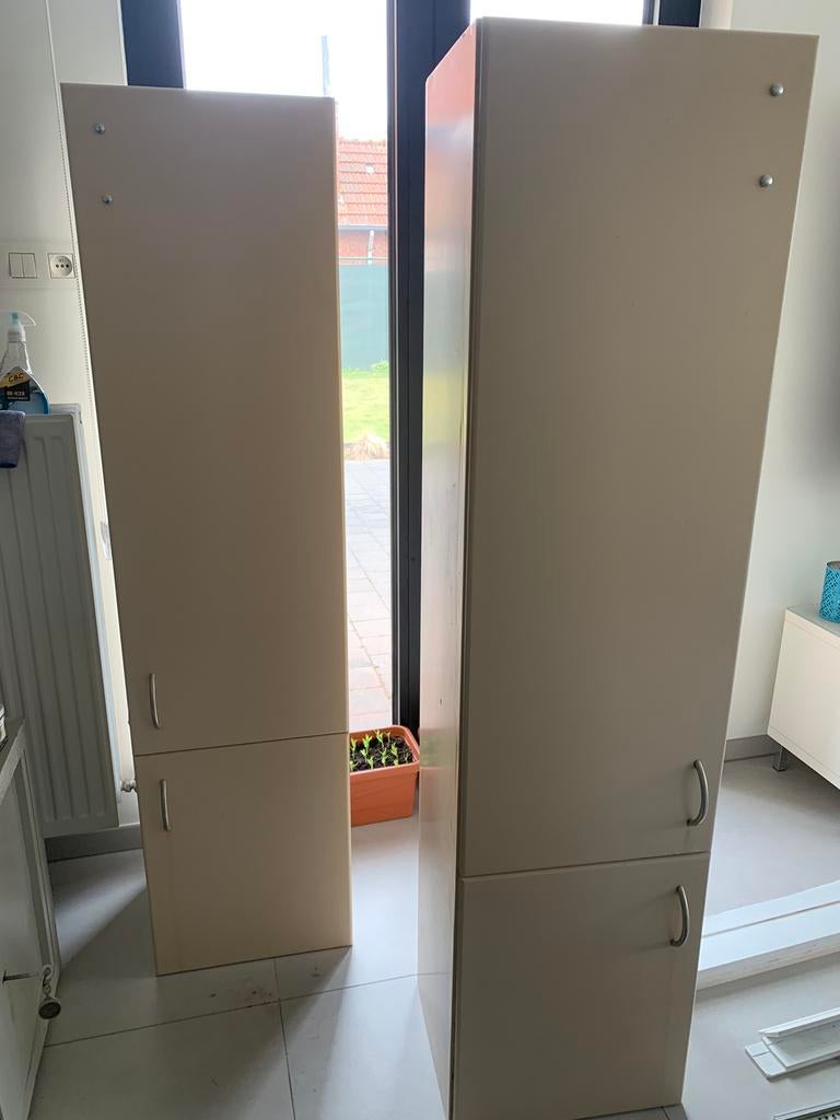 Badkamerkasten 2x, Ophalen, (Half)hoge kast, Minder dan 50 cm, Gebruikt