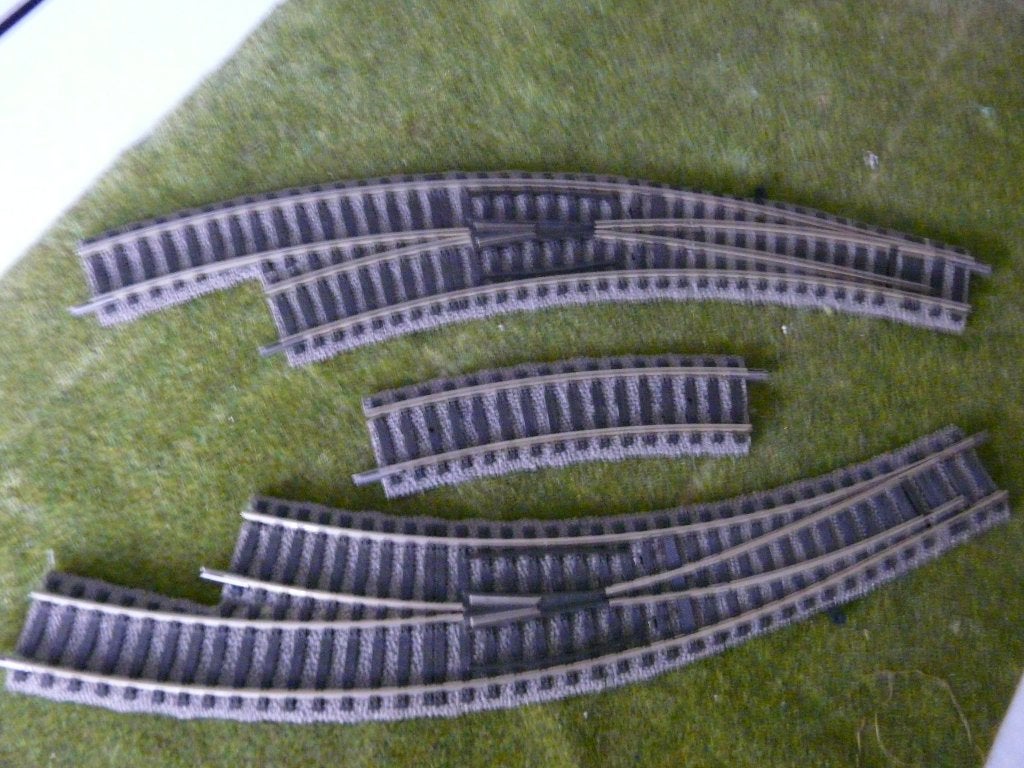 Laatste Fleischmann "Profi"  set wissels  6142  en bochtje, Ophalen, Gelijkstroom, Fleischmann, Rails