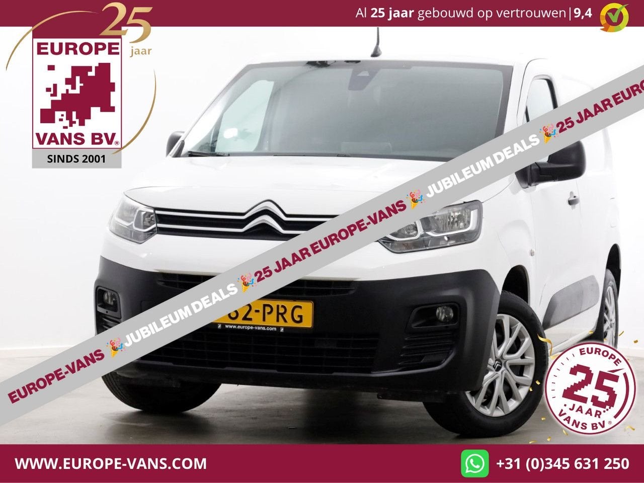 Citroën Berlingo 1.2 PureTech 110pk Benzine Airco/Navi/Camer, Citroën, Wit, Bedrijf, Handgeschakeld