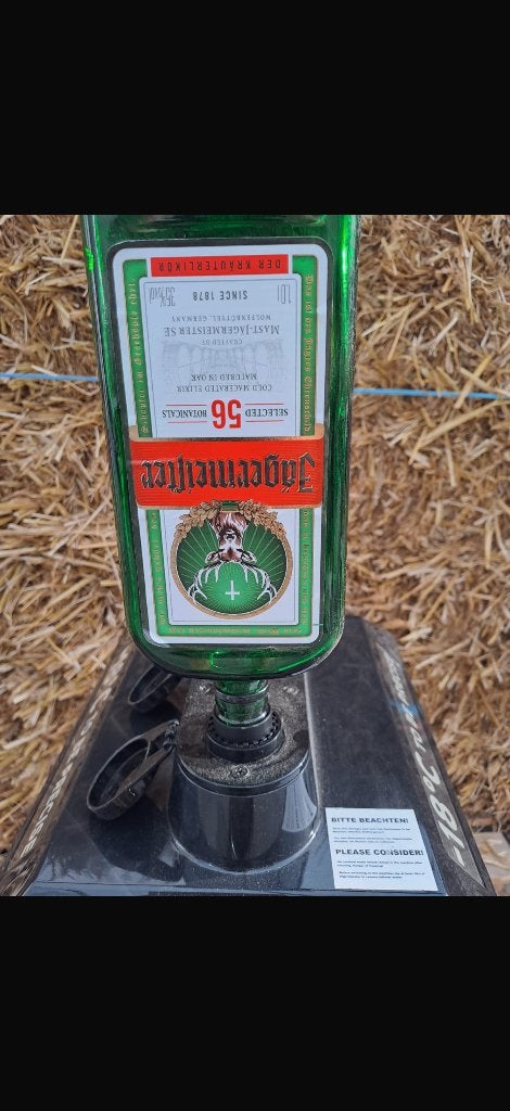 Jagermeister tap, Ophalen, Gebruikt