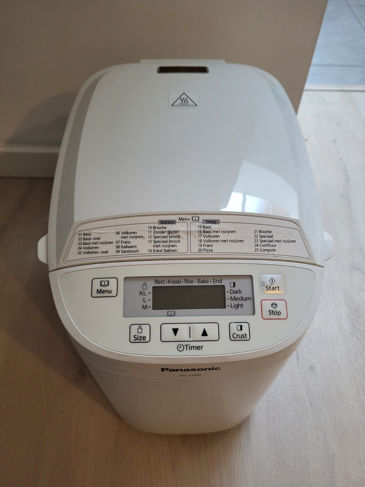 Panasonic Broodbakmachine SD-2500, Ophalen, Gebruikt, Met timer, Meer dan 10 programma's