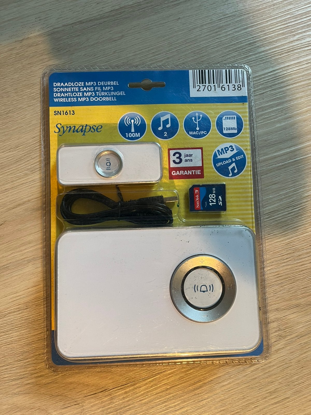Sonnette MP3 sans fil Synapse (nouvelle), Enlèvement, Comme neuf