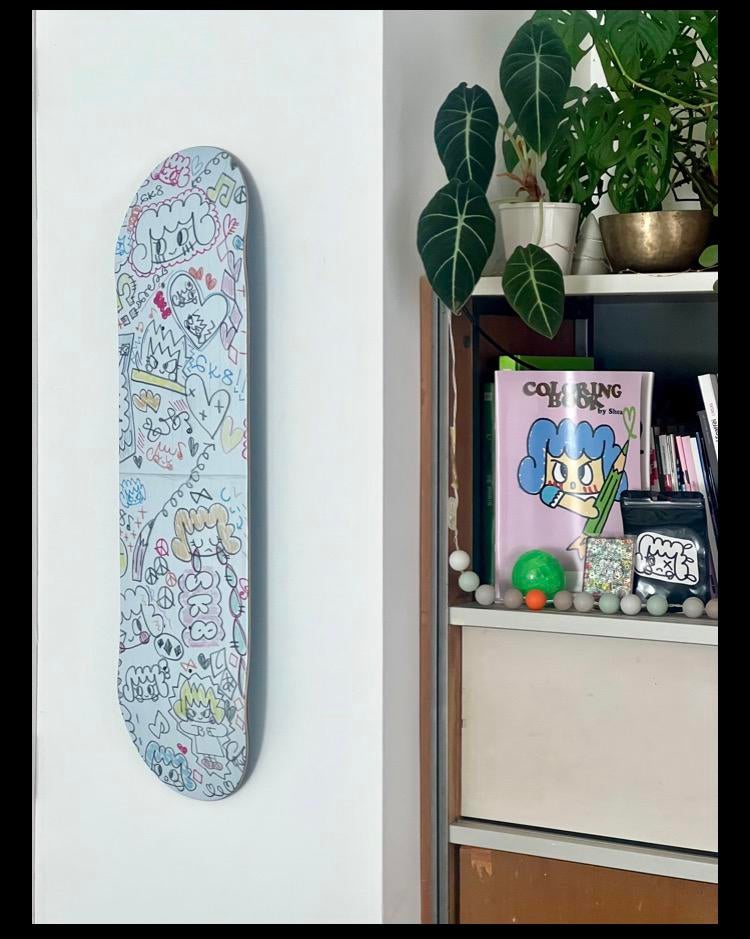 Skateboardontwerp door de Japanse kunstenaar SHEA @shea.wase, Ophalen of Verzenden, Nieuw, Skateboard