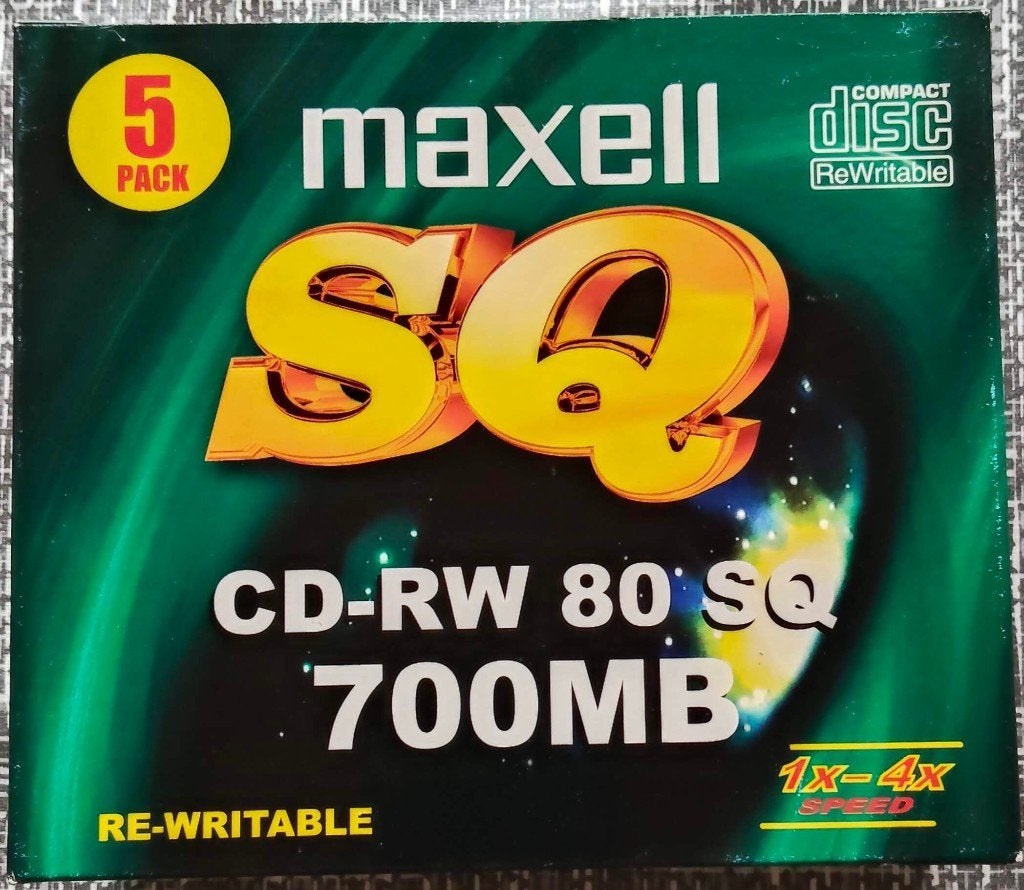 CD-RW 80SQ 1X-4X Maxell, Informatique & Logiciels, Disques enregistrables, Neuf, Cd, Réinscriptible, Enlèvement