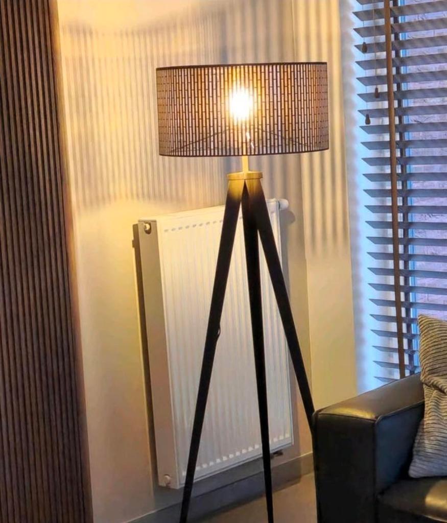 Prachtige lampenkap als nieuw, Huis en Inrichting, Lampen | Lampenkappen, Ophalen, Zwart