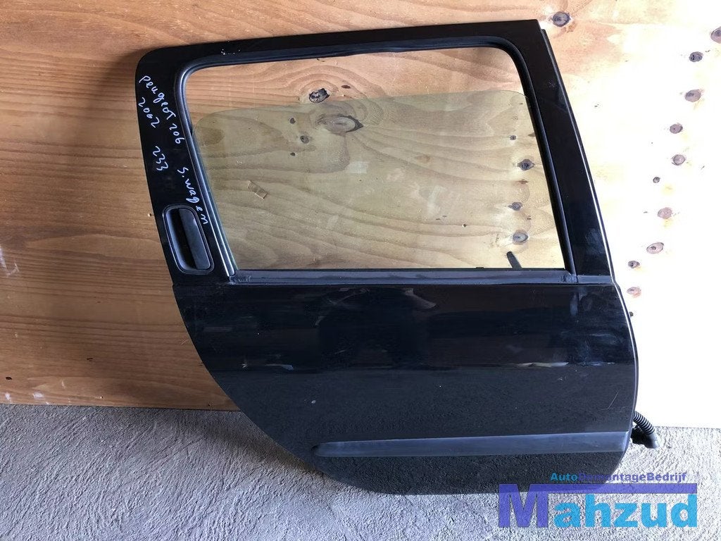 PEUGEOT 206 SW zwart rechter Rechts achter deur portier, Auto-onderdelen, Carrosserie, Deur, Peugeot, Achter, Rechts, Gebruikt