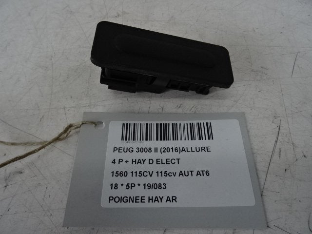 POIGNEE COFFRE / HAYON ARRIERE 3008 II (M4 / MC / MJ / MR), Utilisé, Peugeot