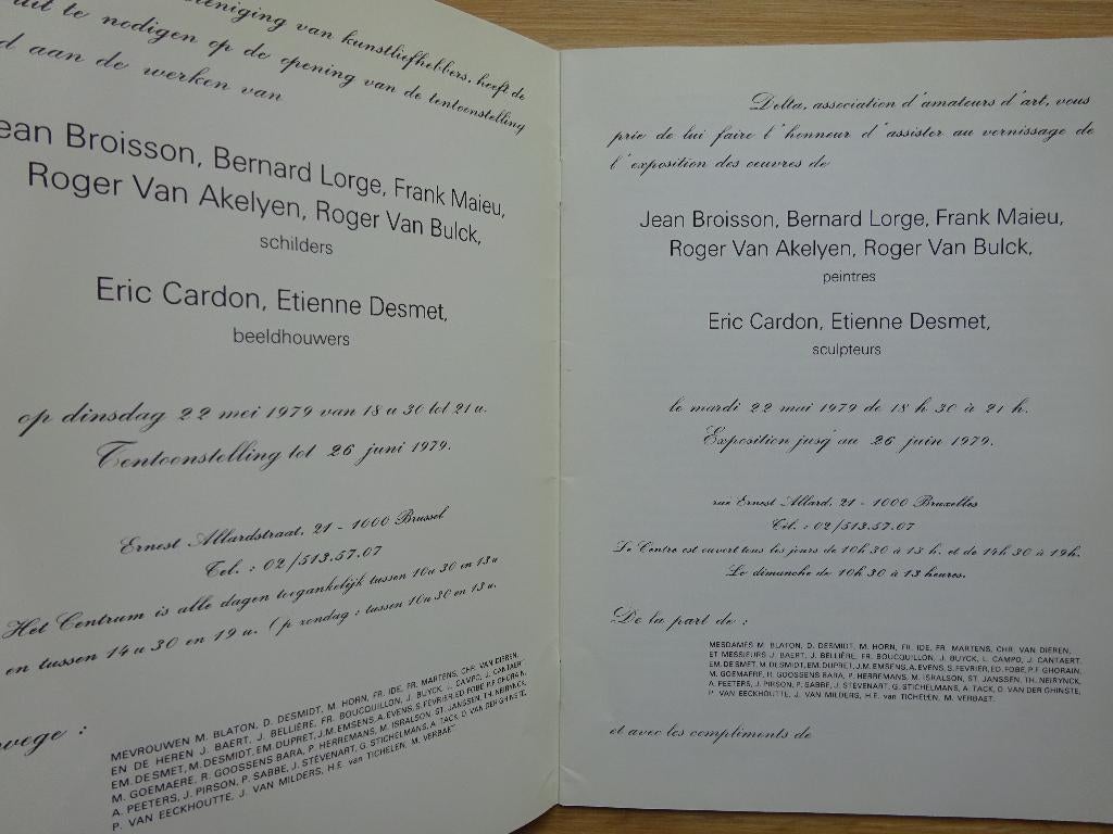 7 jonge kunstenaars, 1979 galerie Delta Brussel, Enlèvement ou Envoi, Utilisé, Peinture et dessin